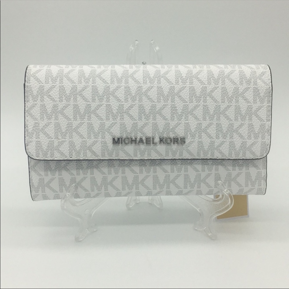 MICHAEL KORS JET SET TRAVEL Lg TRIFOLD WALLET - Picture 6 of 9